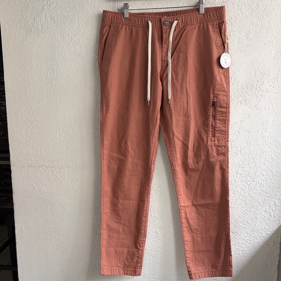 Vuori Men's Casual Drawstring Pants - Rust